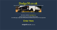 Desktop Screenshot of dodge50.co.uk