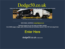 Tablet Screenshot of dodge50.co.uk